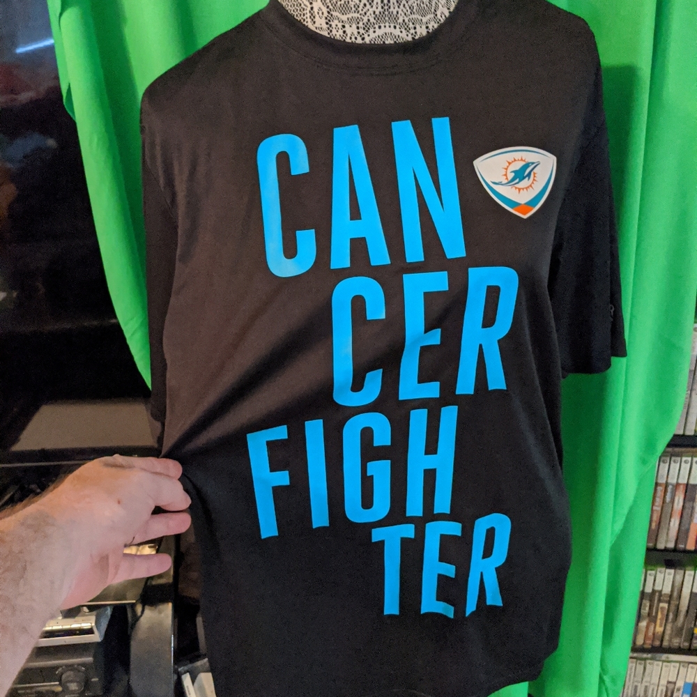 A4 Medium Miami Dolphins Cancer Fighter DCCIX Shir